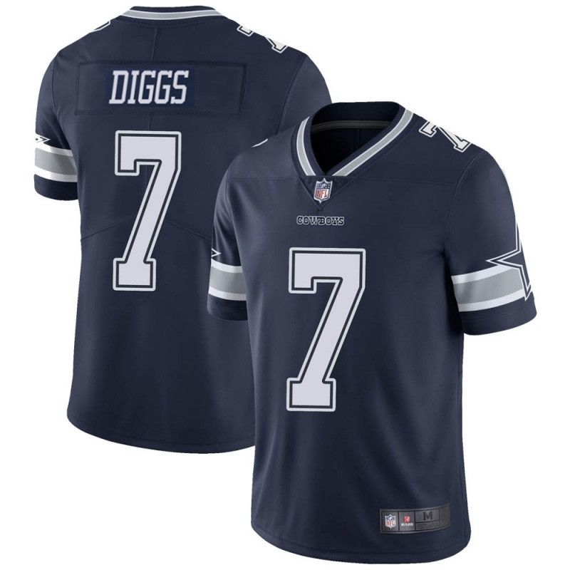 Men's Dallas Cowboys #7 Trevon Diggs Navy Stitched Jersey
